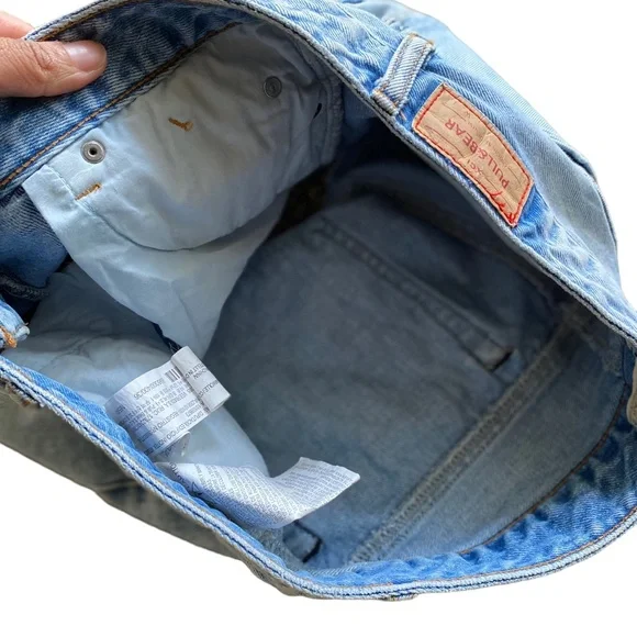 Pull&Bear have something special Y2K Raw Jean Hem Mini Skirt - Picture 5 of 7